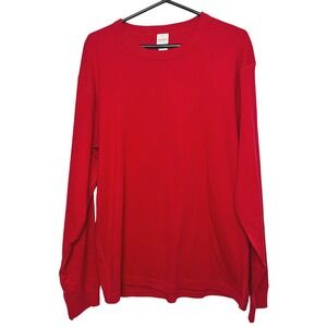 Hanna Andersson Organic Cotton Long Sleeve crewneck Red‎ Size XL sustainable